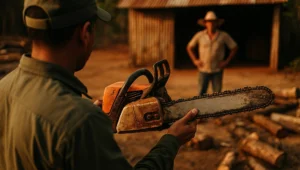Fiscal ambiental apreende motosserra sem LPU de produtor rural em propriedade rural