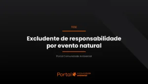 Capa da tese sobre excludente de responsabilidade por evento natural em auto de infracao ambiental